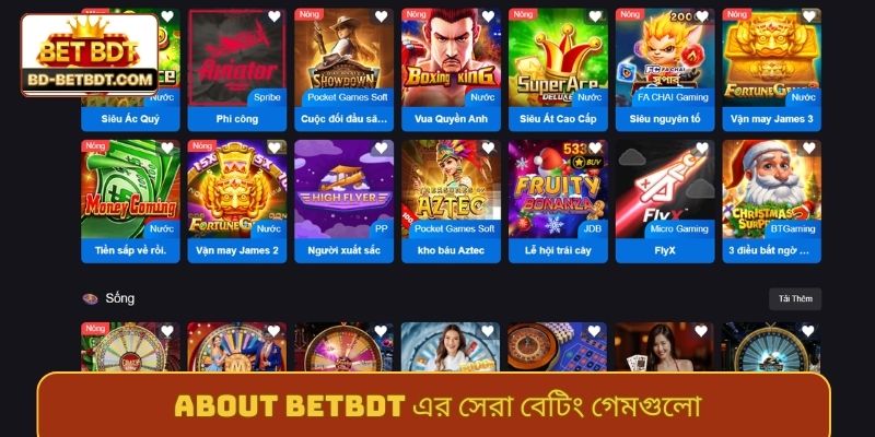 About BETBDT এর সেরা বেটিং গেমগুলো