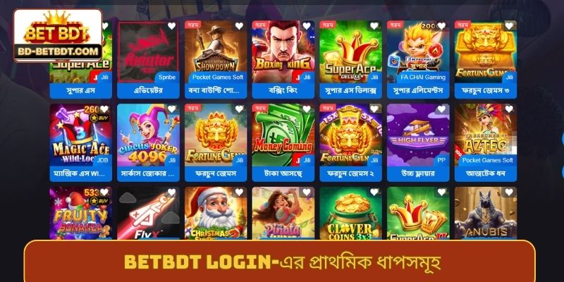 BETBDT login - এর প্রাথমিক ধাপসমূহ